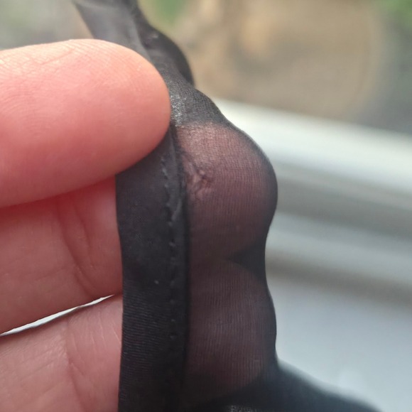 Emerson Thorpe 100% Silk Mesh Tank XS Made in USA Sheer Minimalist Noir GothCore - Picture 7 of 7